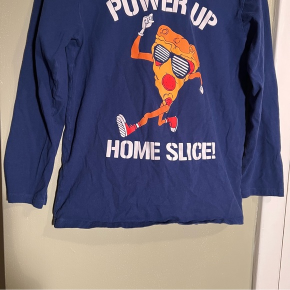 The Children’s Place Pizza Graphic Tee Blue L 10/12 - Picture 4 of 8